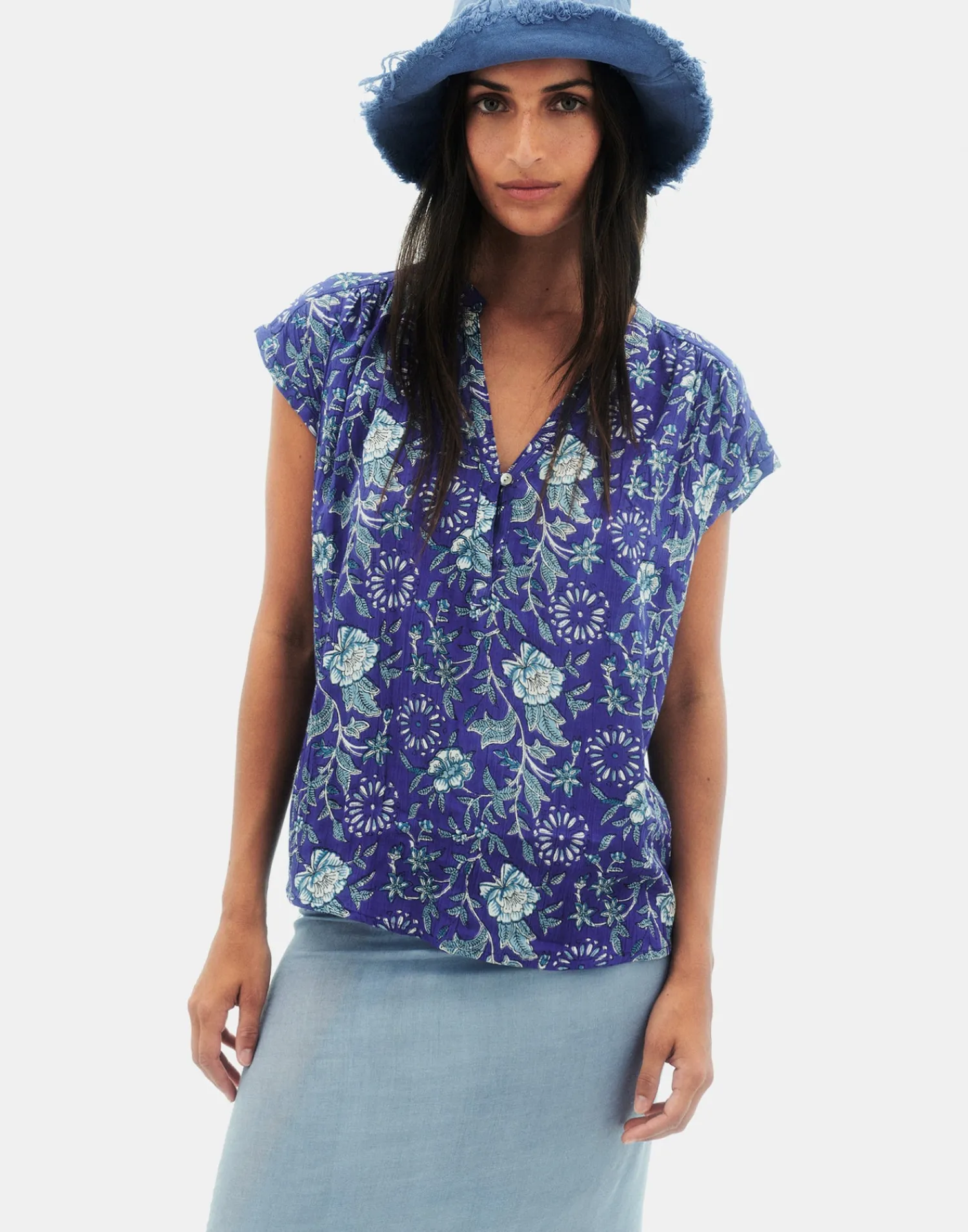 Natura Selection Blusa Adriático 147759-BLUE Discount
