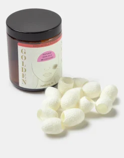 Natura Selection Bote 20 Capullos Gusano Seda Exfoliantes 148152-ECRU Discount