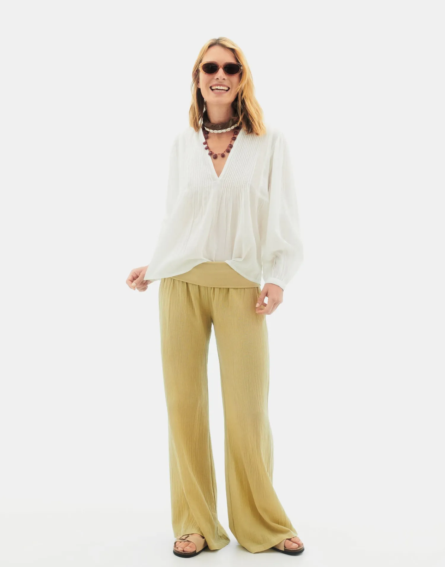 Natura Selection Camisa Lagos 147732-WHITE Discount