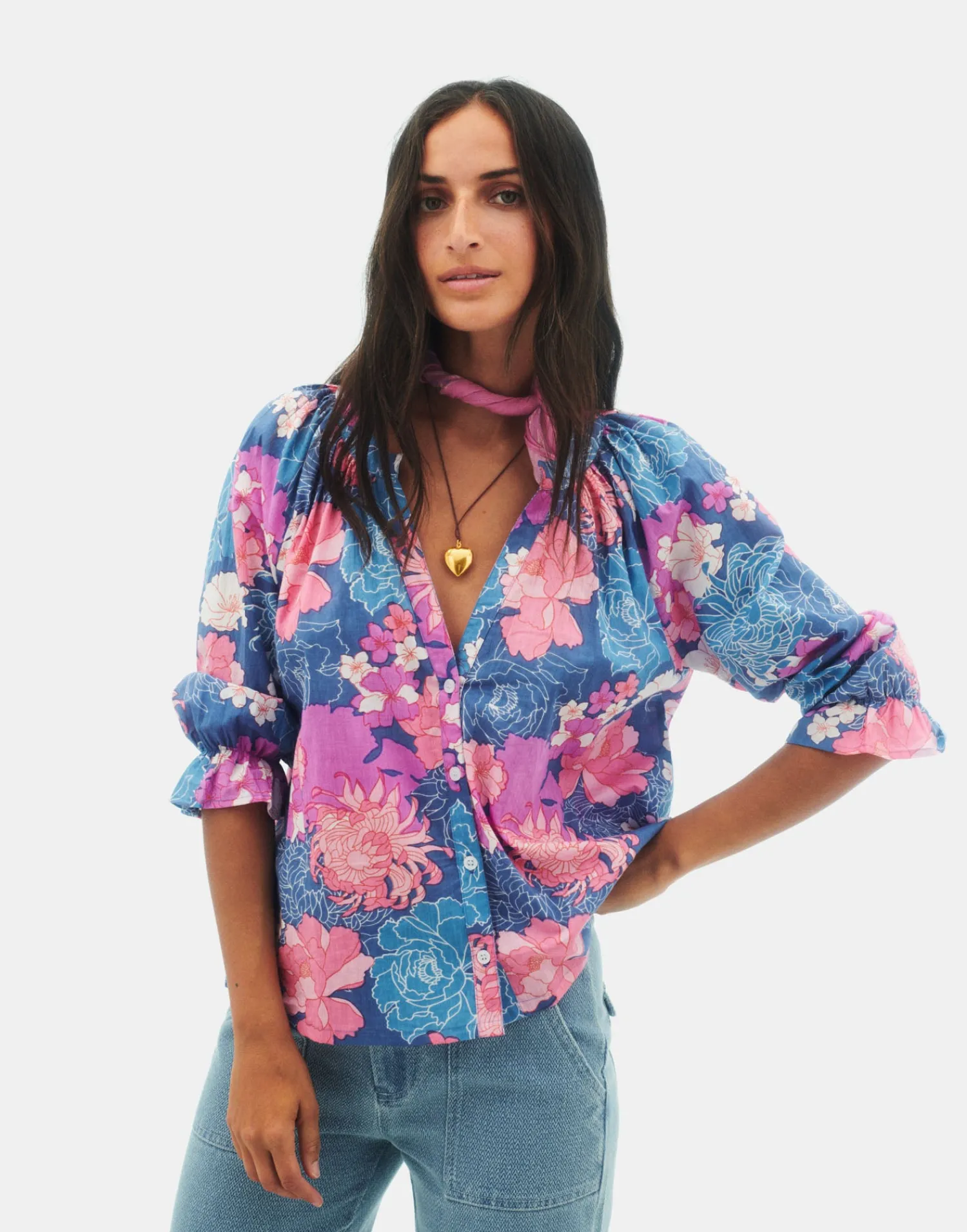 Natura Selection Camisa Lahaina 147804-BLUE Sale