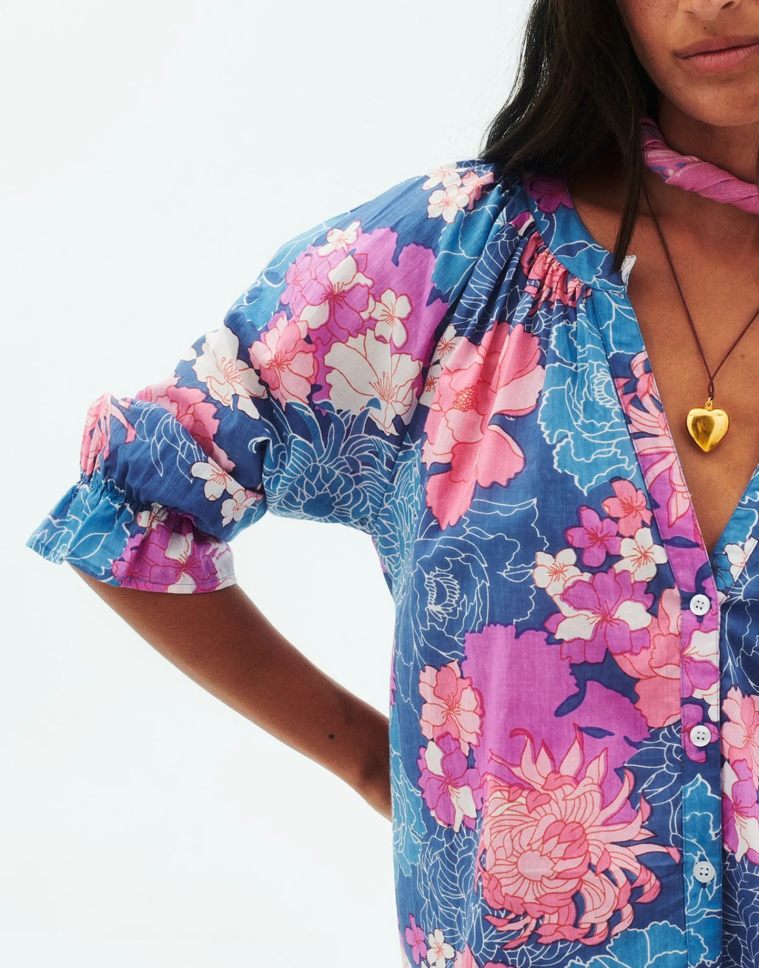 Natura Selection Camisa Lahaina 147804-BLUE Sale