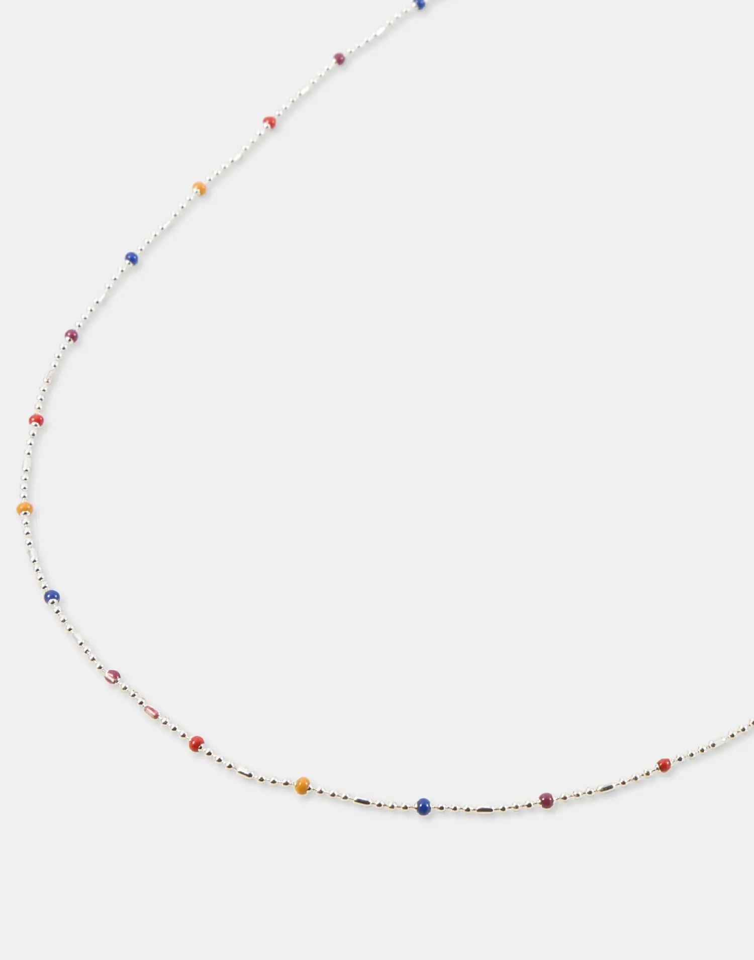 Natura Selection Collar Beads Multicolor 149964-SILVER Discount
