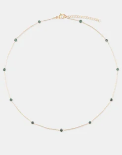 Natura Selection Collar Dorado Piedra Color Hot
