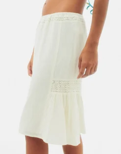 Natura Selection Falda Mali 147733-WHITE Discount