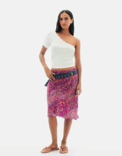 Natura Selection Falda Paisley 147772-FUCHSIA Outlet