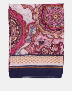 Natura Selection Fular Flor Hindu 150599-MAUVE New