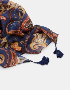 Natura Selection Fular Paisley Grande 147879-ORANGE Sale