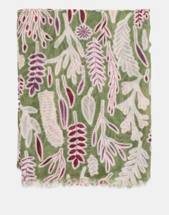 Natura Selection Fular Print Ramas 150514-GREEN Outlet