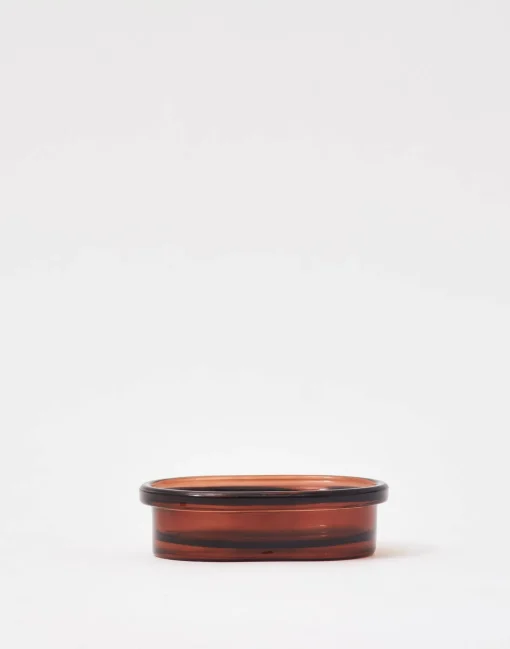 Natura Selection Jabonera Cristal 138399-CARAMEL