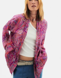 Natura Selection Kimono Paisley 147771-FUCHSIA Best