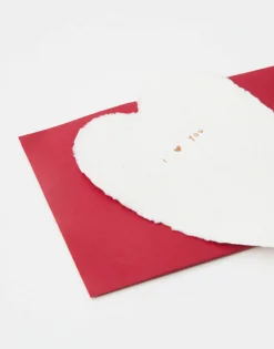 Natura Selection Mini Postal Corazón Papel Reciclado New