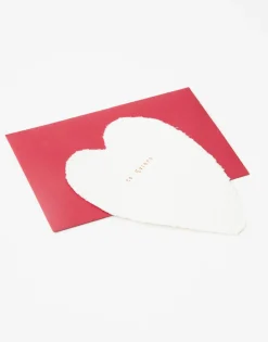 Natura Selection Mini Postal Corazón Papel Reciclado New