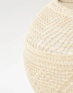 Natura Selection Pantalla Lámpara Macramé 35,5 Cm 135480-BEIGE Best