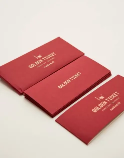 Natura Selection Set 10 Tickets Regalo Con Sobres 131014-RED Discount