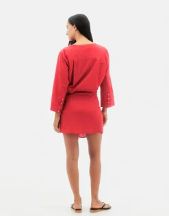 Natura Selection Vestido Kilauea 147726-RED Discount